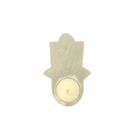 Selenite Hamsa Hand Tealight Holder