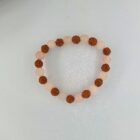 Rose Quartz & Rudraksha Bead Bracelet