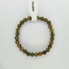 Unakite Bead Bracelet