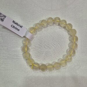 Natural Citrine Bead Bracelet