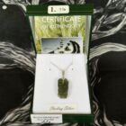 Genuine Moldavite Pendant 2.2g on Sterling Silver (Pendant No. 1)
