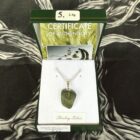 Genuine Moldavite Pendant 2.4g on Sterling Silver (Pendant No.5)
