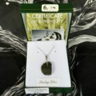 Genuine Moldavite Pendant 2.4g on Sterling Silver (Pendant No.6)