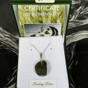 Genuine Moldavite Pendant 2.4g on Sterling Silver (Pendant No.6)
