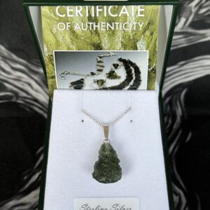 Genuine Moldavite Pendant 2.5g on Sterling Silver (Pendant No.10)