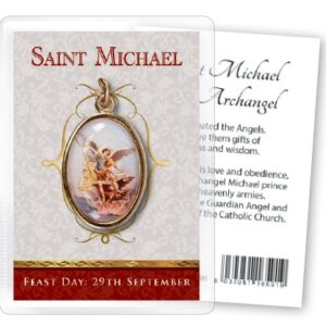 Saint Michael Medal on Leaflet