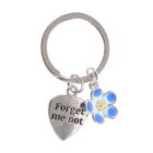 Forget Me Not Flower Keyring