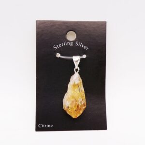 Citrine Pendant (925 Sterling Silver)
