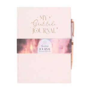 Gratitude Journal With Rose Quartz Pen