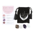 Love Healing Crystal Set With Moon Trinket Dish