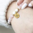 Self Love Rose Quartz Crystal Essential Oil Bracelet