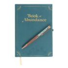 Book Of Abundance Journal With Green Aventurine Crystal Pen
