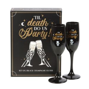 Til Death Us Do Party Champagne Flute Set