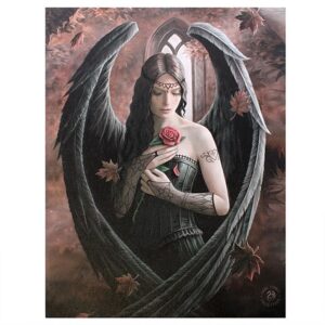 19x25cm Angel Rose Canvas Plaque