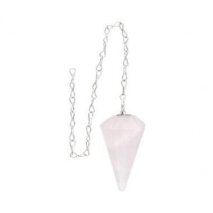 Rose Quartz Faceted Pendulum