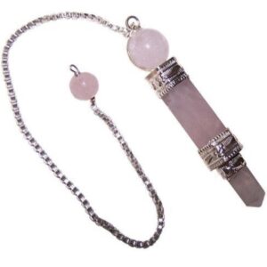 Rose Quartz Pendulum Wand
