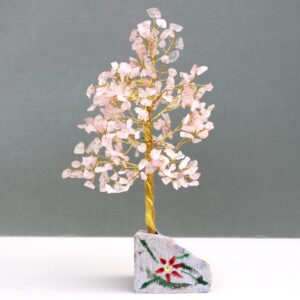 Rose Quartz Gemstone Tree