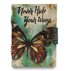 Leather Journal - Never Hide Your Wings