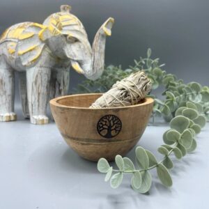 Wooden Smudge and Ritual Offerings Bowl