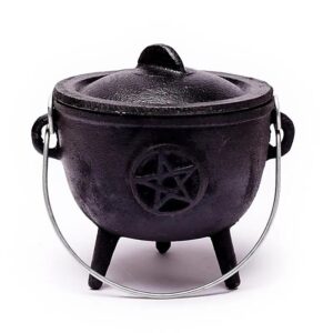 Cast Iron Cauldron With Pentacle
