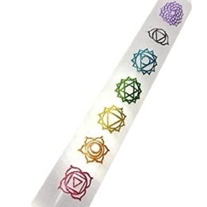 Seven Chakras Selenite Massage Wand