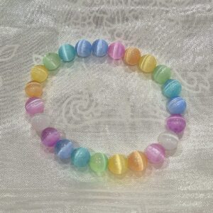 Rainbow Selenite Crystal Bracelet