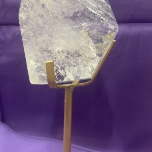 High Grade Clear Quartz Freeform & Stand