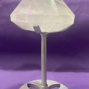 Clear Quartz Diamond & Stand