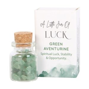 Jar Of Luck Aventurine Crystal In A Matchbox
