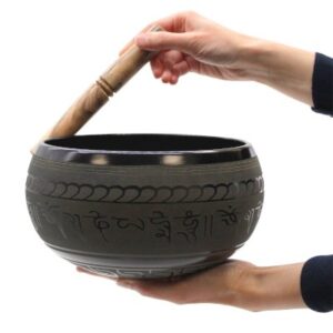 Aluminium Extra Loud Singing Bowl - Five Buddha