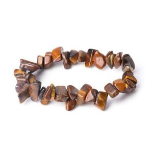 Yellow Tiger Eye Chip Bracelet