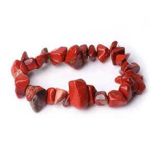 Red Jasper Chip Bracelet