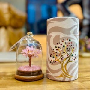 Rose Quartz Gemstone Dome Garden