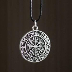 Viking Compass Cord Necklace