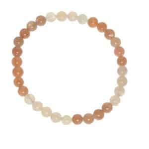 Moonstone Bead Bracelet 6mm